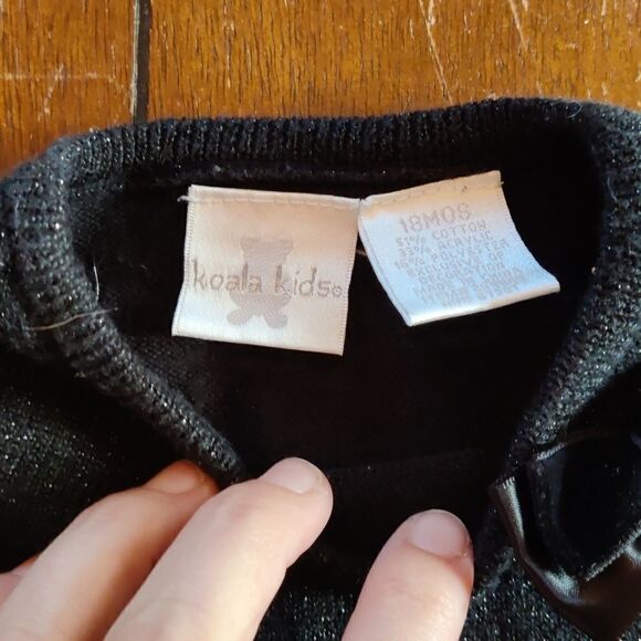 KOALA kids sparkle black sweater 18 months - Picture 3 of 4